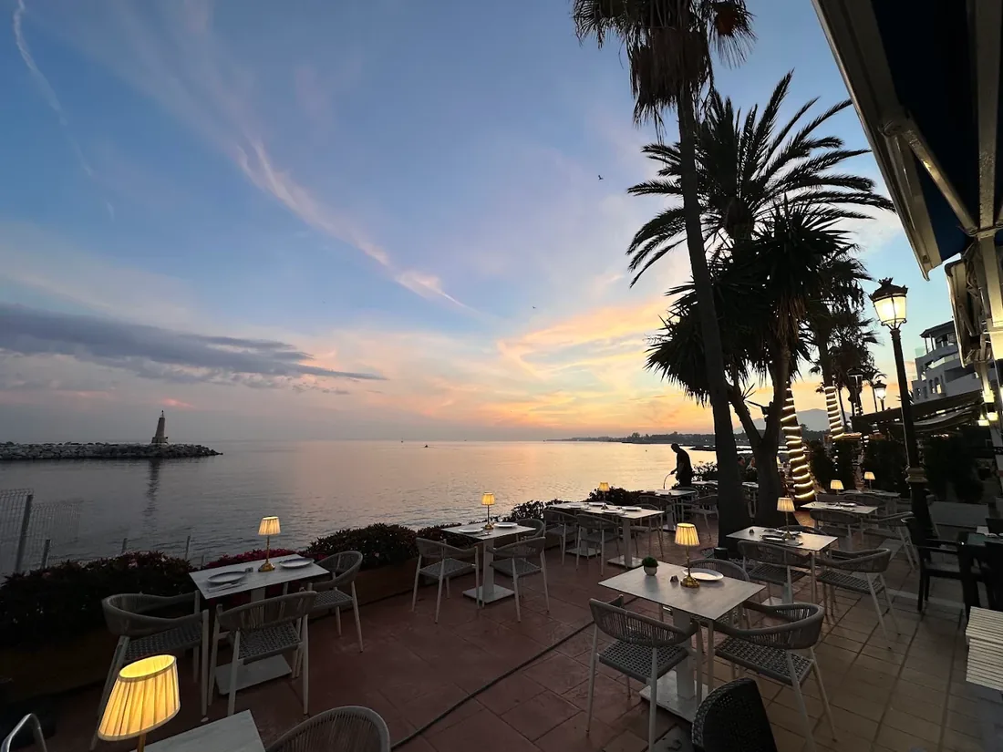 Sunset from the terrace